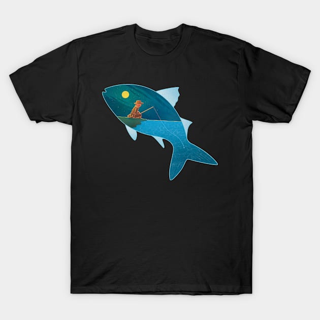 fishing story T-Shirt by Volardo